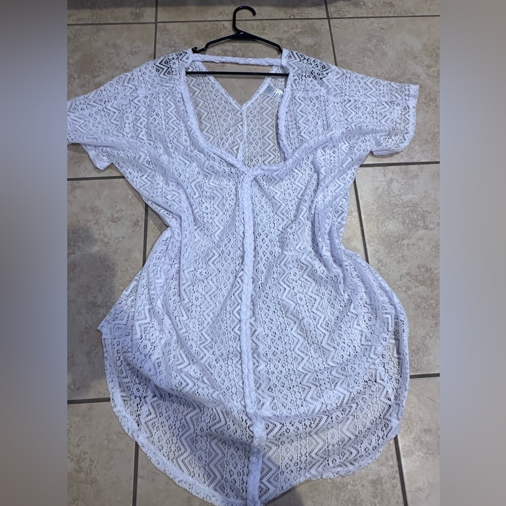 White Beach Cover Up Dress